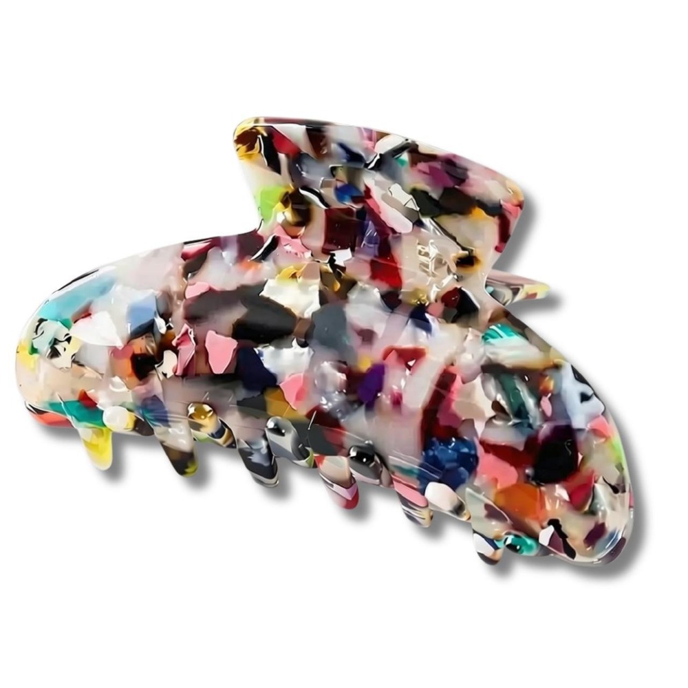 Multi-color Tortoise Claw Clip